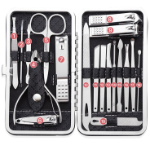 LabnTools Nail Clipper 19-Piece Set– набор для маникюра и педикюра из 19 предметов, чёрный