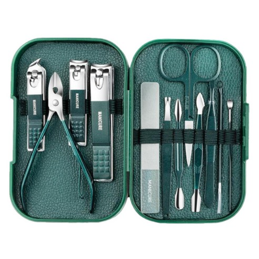 Travel Nail & Toe Clipper  – портативный набор для маникюра и педикюра из 12 предметов