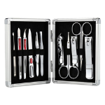 Royal Aluminum Case Nail Clipper RM-7108 – премиальный набор для маникюра и педикюра из 11 предметов