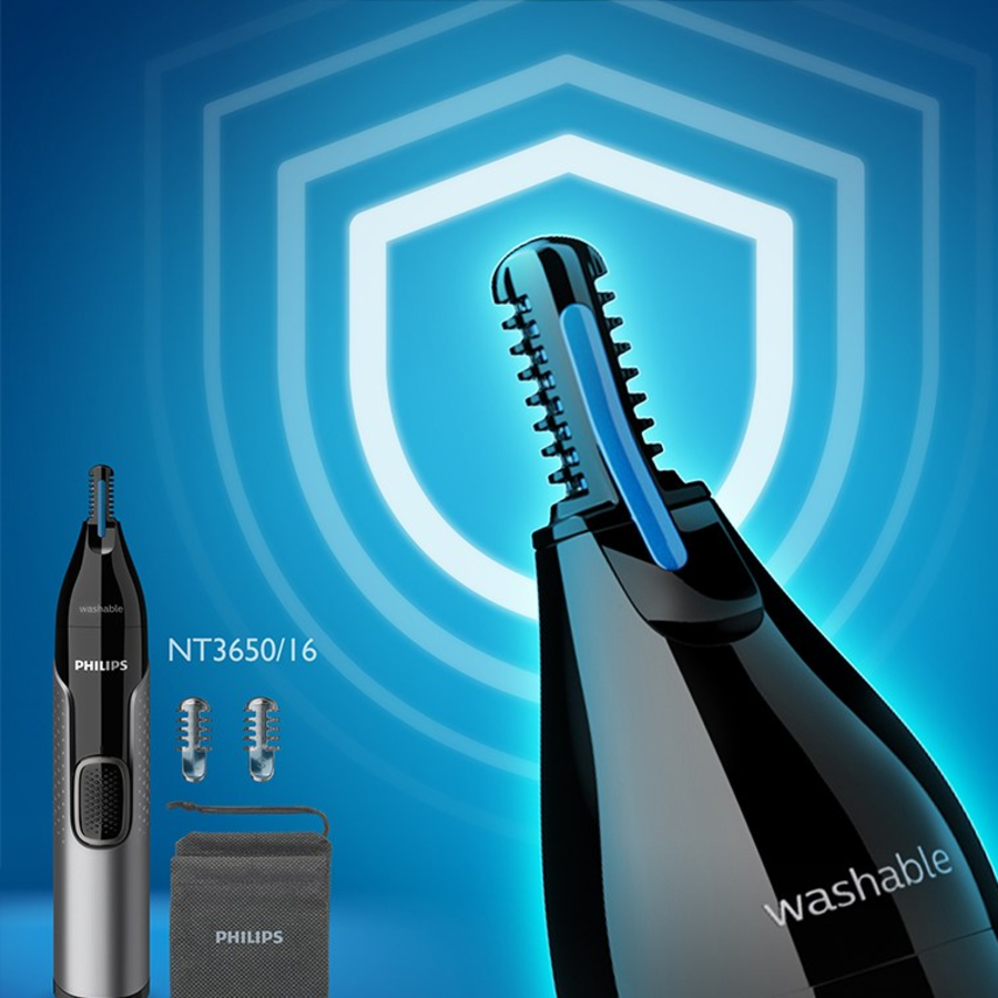 Philips Nose Trimmer Series 3000 NT3650/16 – триммер для носа, ушей и бровей