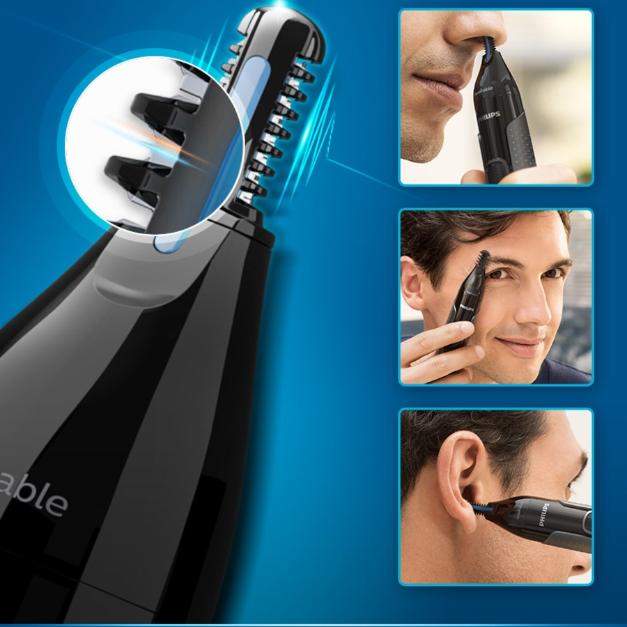 Philips Nose Trimmer Series 3000 NT3650/16 – триммер для носа, ушей и бровей