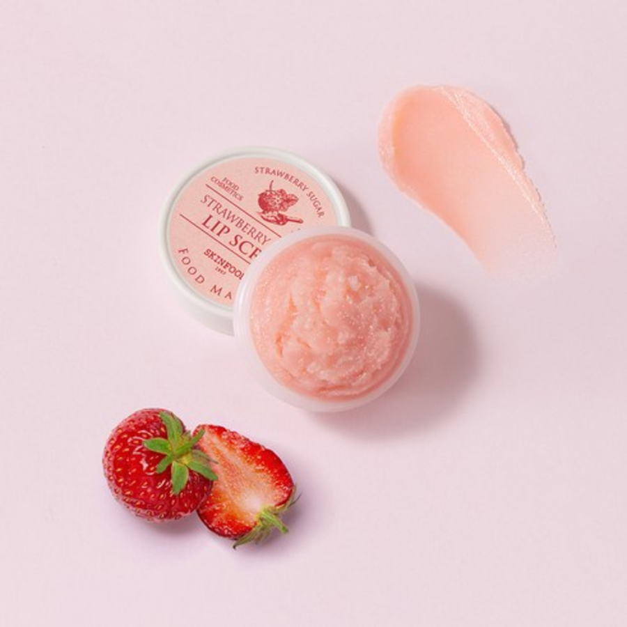 Skinfood Strawberry Sugar Food Mask Lip Scrub – отшелушивающий скраб для губ с экстрактом клубники