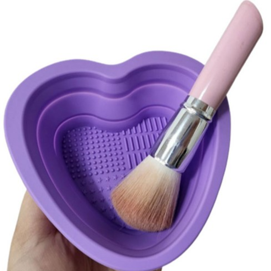 Simseojang Home Makeup Foundation Silicone Pad Brush Cleaning Container – силиконовый контейнер для очистки кистей