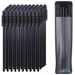 Ellysix Daily Brow Mascara Screw Brush Set – набор щёточек для бровей и ресниц (50 шт) + компактная косметичка