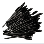 Ellysix Daily Brow Mascara Screw Brush Set – набор щёточек для бровей и ресниц (50 шт) + компактная косметичка