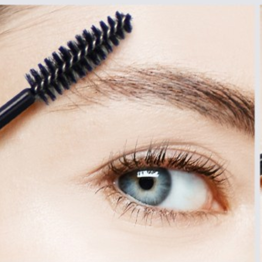 Ellysix Daily Brow Mascara Screw Brush Set – набор щёточек для бровей и ресниц (50 шт) + компактная косметичка