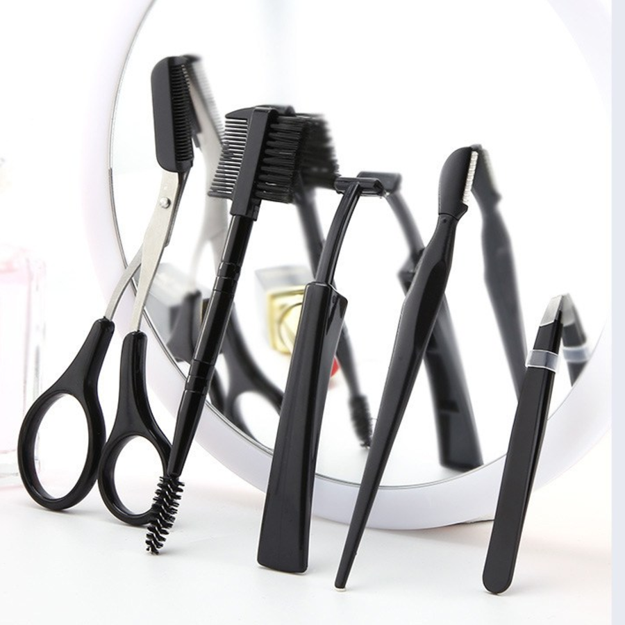 JUNIZ Eyebrow Grooming Knife Set – набор из 5 ножей для коррекции бровей