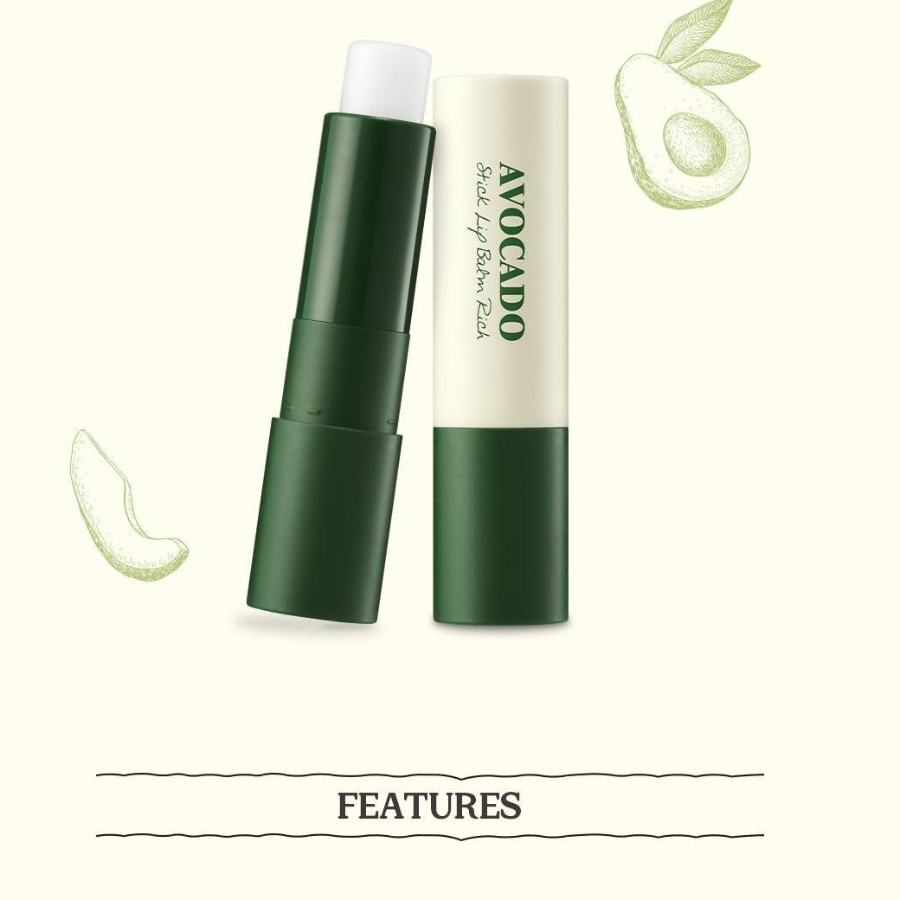 SKINFOOD Avocado Stick Lip Balm No. 1 Rich – увлажняющий стик-бальзам для губ, 3.4 г