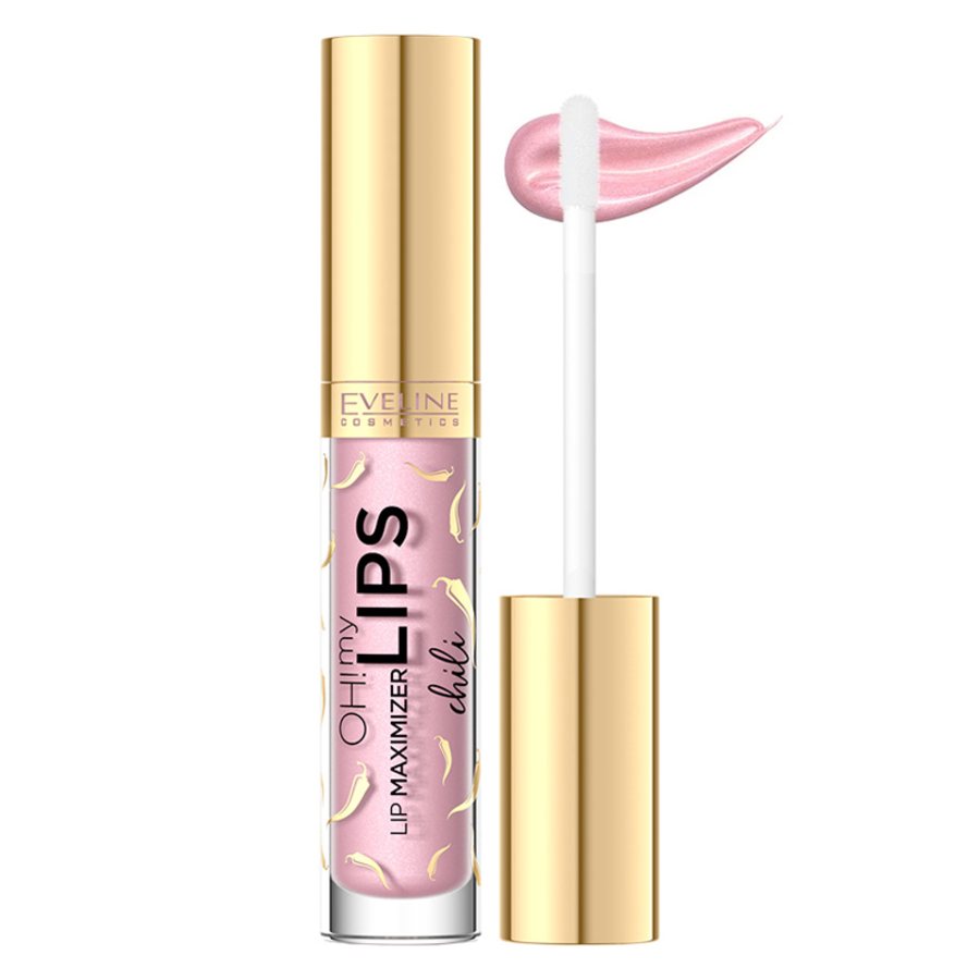 EVLINE Oh My Volumizing Lip Gloss – сияющий блеск для губ с эффектом объёма, 4 мл