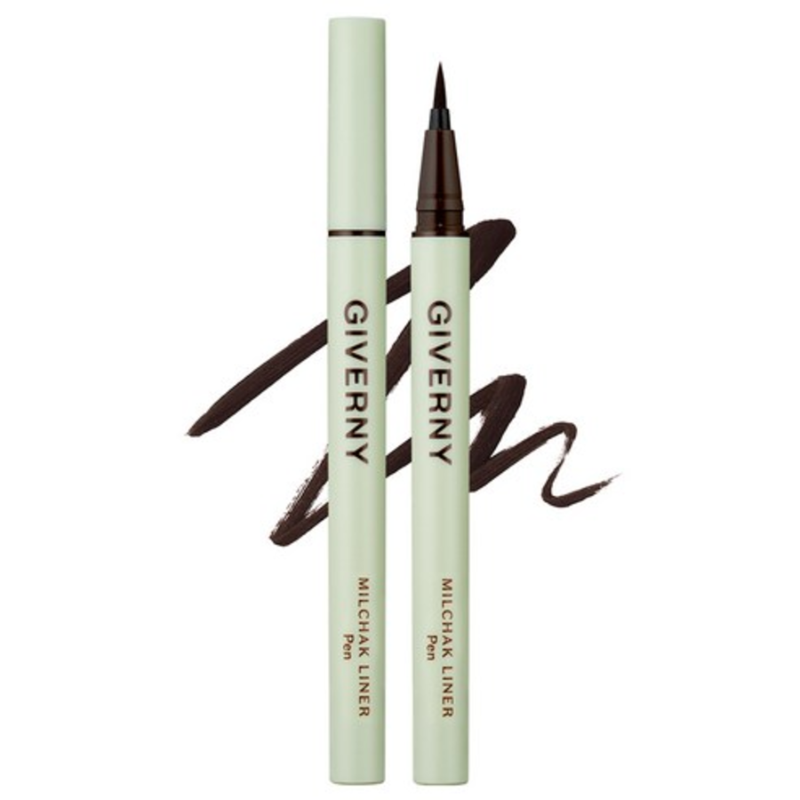 Giverny Milchak Pen Liner – жидкая подводка-фломастер, оттенок 02 Black Brown, 0.6 г