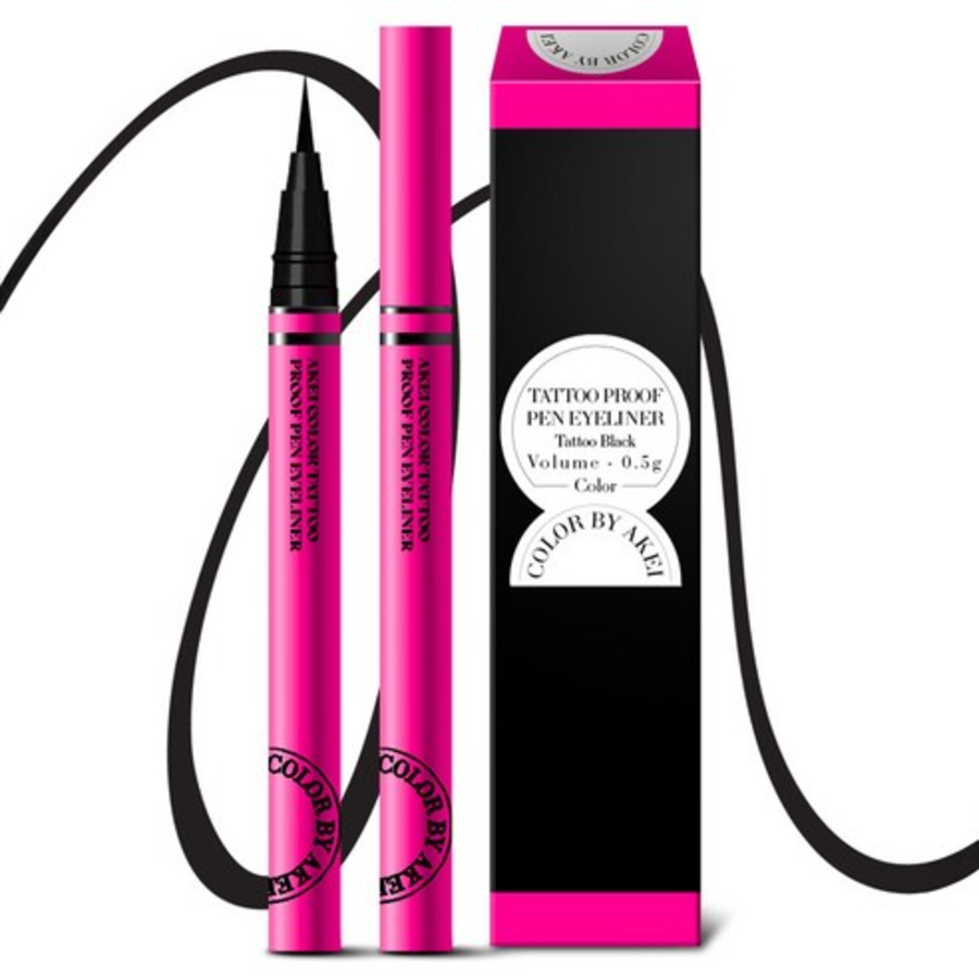 AKEI Color Tattoo Proof Pen Eyeliner – стойкая подводка для глаз, 0.5 г