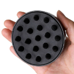 Onbyu Daily Scalp Massage Shampoo Brush – массажная щётка для кожи головы, чёрная, 8 x 6 см