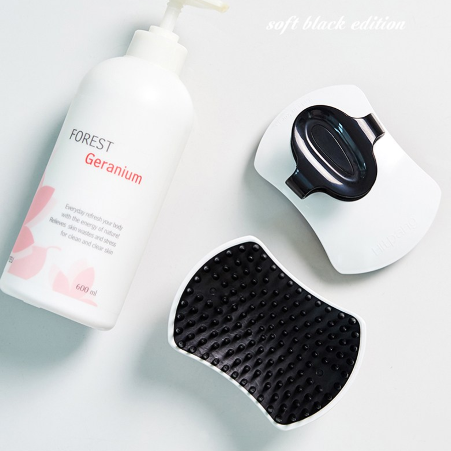 HeatPang Scalp Massage & Shampoo Brush Soft Black Edition – массажная щётка для кожи головы