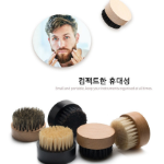 Mantoolkits Round Shaving Brush with Wooden Handle & Wild Boar Bristles – круглая щётка для бритья с деревянной ручкой