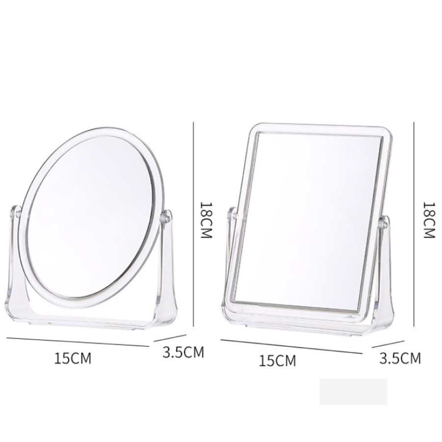 NOVEA Transparent Square Table Mirror – прозрачное квадратное настольное зеркало