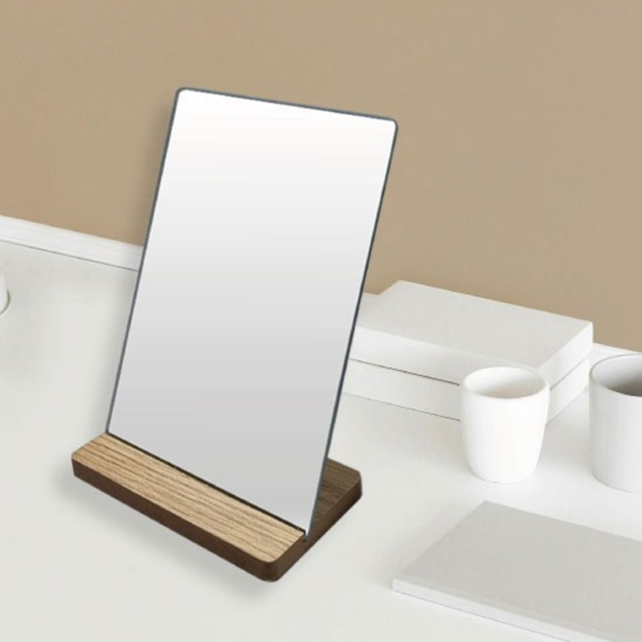 YUI ART Wood Square 5T Table Mirror – деревянное квадратное настольное зеркало