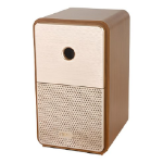 Deli Retro Speaker-Shaped 5-Step Lead Adjustment Rotary Pencil Sharpener, Brown – стильная и функциональная точилка для карандашей