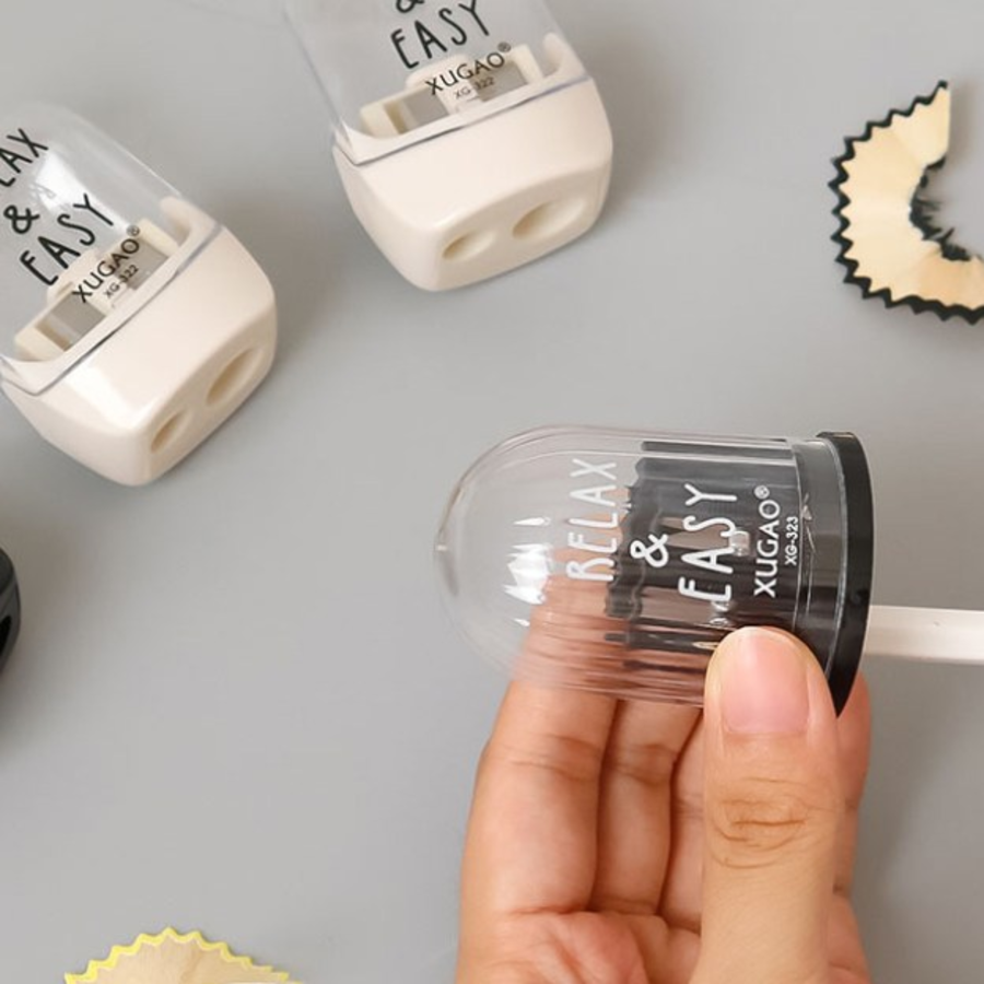 CommonCommon Portable Mini Manual Pencil Sharpener Dome-Shaped, Beige – компактная и удобная точилка для карандашей