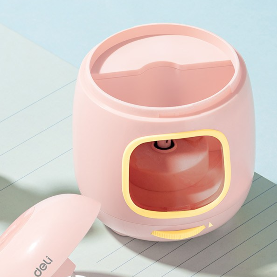 Deli Pebble Automatic Pencil Sharpener CH13, Beige – стильная и эффективная автоматическая точилка для карандашей