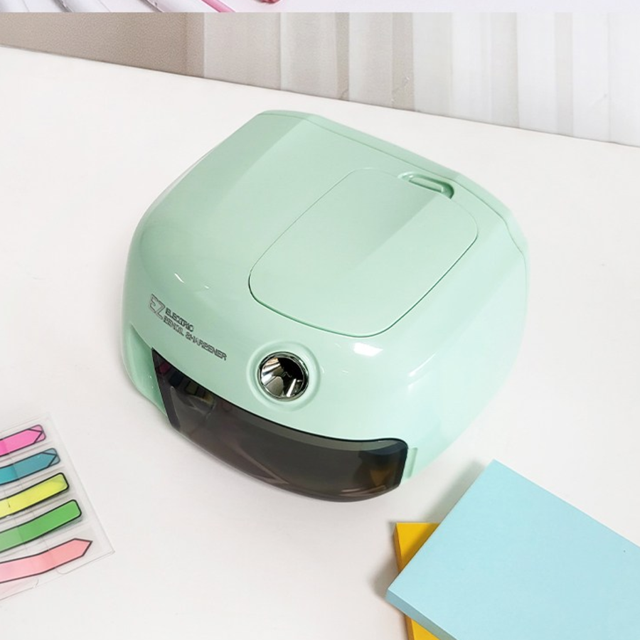 Kapamax New Easy Electric Pencil Sharpener, Mint – современная и удобная электрическая точилка для карандашей