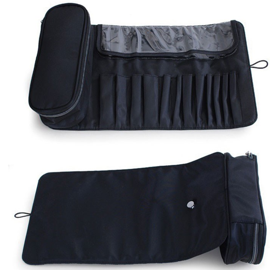 YWJ New Multi Makeup Cosmetic Pouch, Black – многофункциональная и стильная косметичка для макияжа