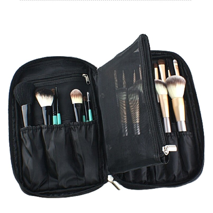 World Makeup Brush Pouch, Black – стильная и функциональная косметичка для кистей