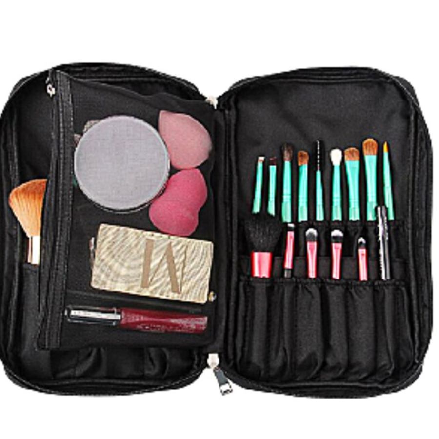 World Makeup Brush Pouch, Black – стильная и функциональная косметичка для кистей