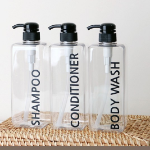 RomanticNovember Square Bathroom Dispenser 800ml 3-Piece Set, Transparent – элегантный и практичный набор диспенсеров для ванной комнаты