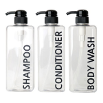 RomanticNovember Square Bathroom Dispenser 800ml 3-Piece Set, Transparent – элегантный и практичный набор диспенсеров для ванной комнаты