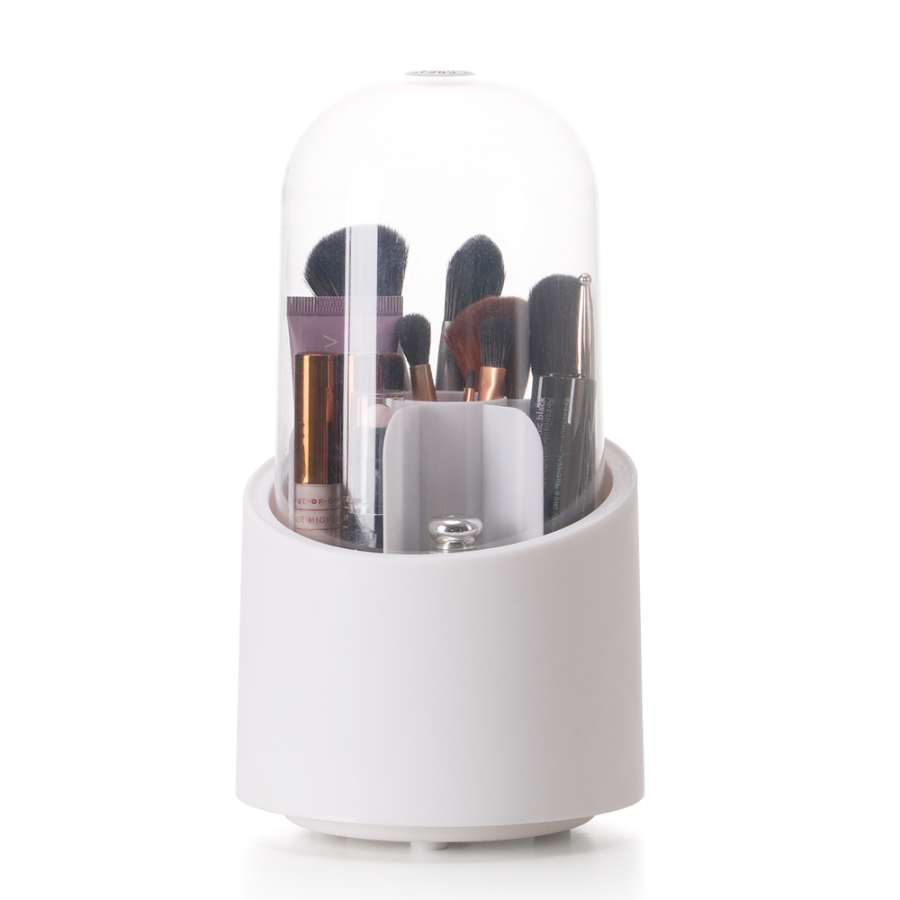 Comet 360-Degree Rotating Makeup Brush Organizer, White – стильный и функциональный органайзер для кистей