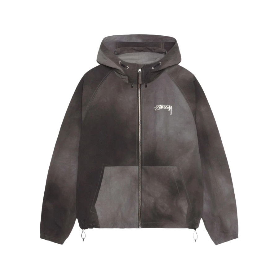 Stussy Wave Dye Beach Shell Jacket Black — ветровка