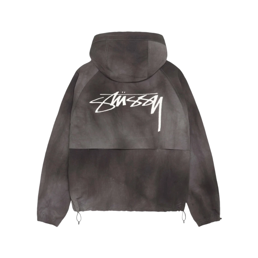 Stussy Wave Dye Beach Shell Jacket Black — ветровка