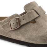 BIRKENSTOCK Boston Suede Leather Taupe