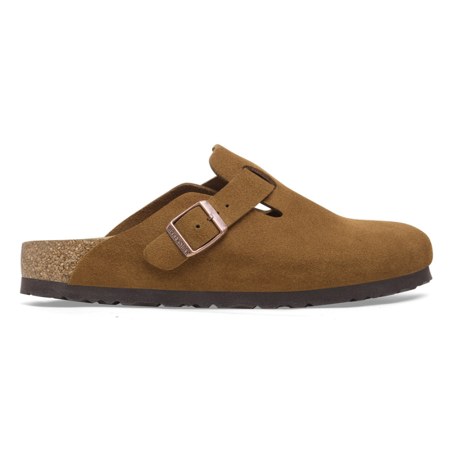BIRKENSTOCK Boston Suede Leather Mink