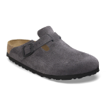 BIRKENSTOCK Boston Suede Leather Velvet Gray