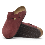BIRKENSTOCK Boston Suede Leather Zinfandel