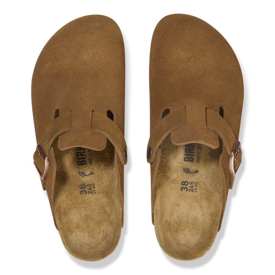 BIRKENSTOCK Boston Suede Leather Mink