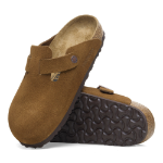 BIRKENSTOCK Boston Suede Leather Mink