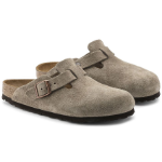 BIRKENSTOCK Boston Suede Leather Taupe