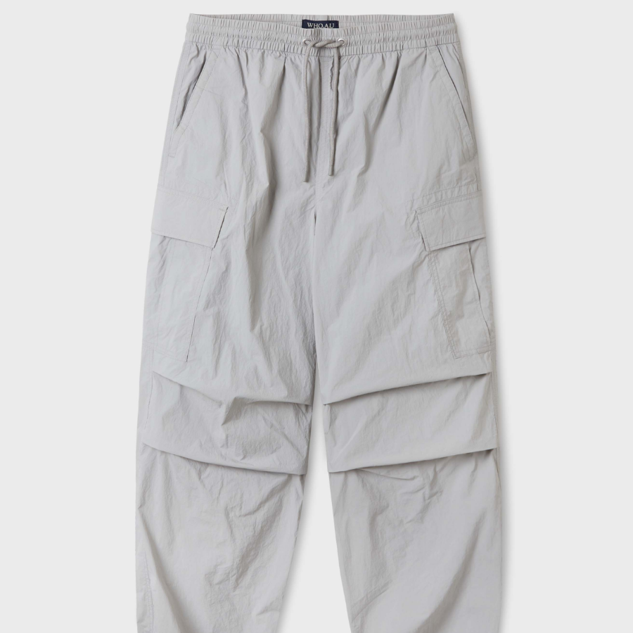 WHO.A.U Wide Nylon Cargo Pants (U)