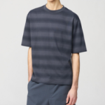 Uniqlo – AIRism Cotton Oversized Striped Short Sleeve T-Shirt