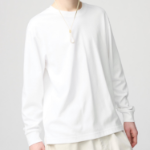 Uniqlo – AIRism Cotton Crew Neck Long Sleeve T-Shirt