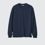 Uniqlo – AIRism Cotton Crew Neck Long Sleeve T-Shirt