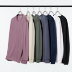 Uniqlo – AIRism Cotton Crew Neck Long Sleeve T-Shirt