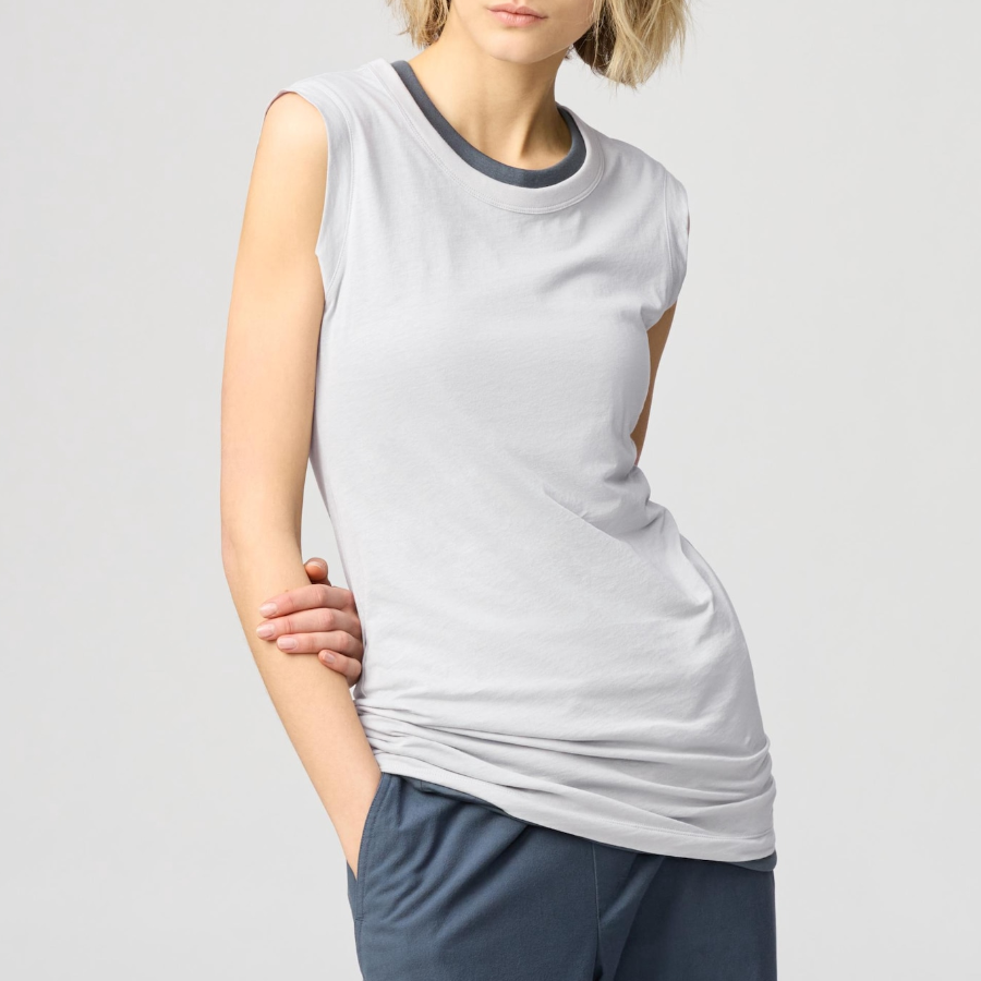 Uniqlo – майка SUPIMA COTTON Sheer Long Tank (Sleeveless)