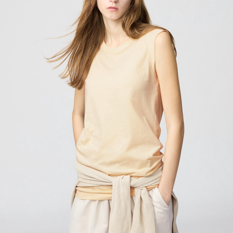 Uniqlo – майка SUPIMA COTTON Sheer Long Tank (Sleeveless)