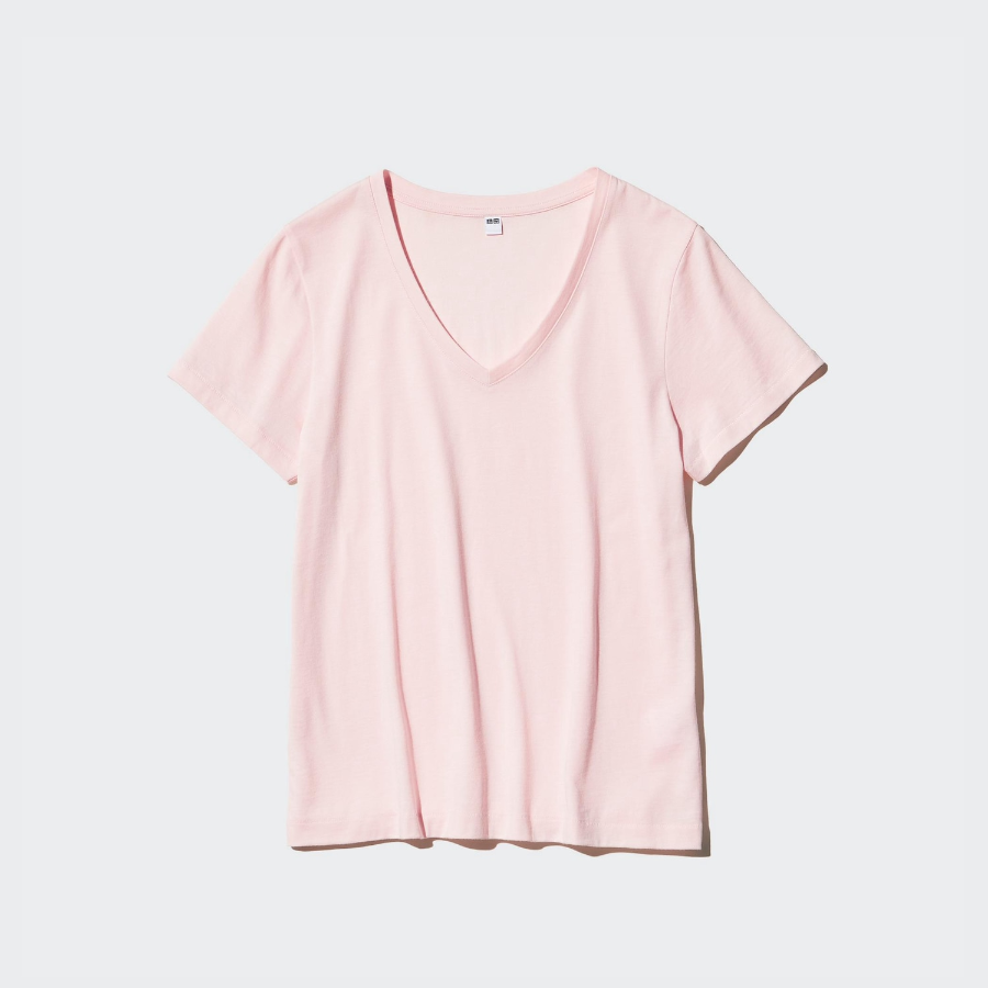 Uniqlo – футболка SUPIMA COTTON V-Neck Short Sleeve T-Shirt