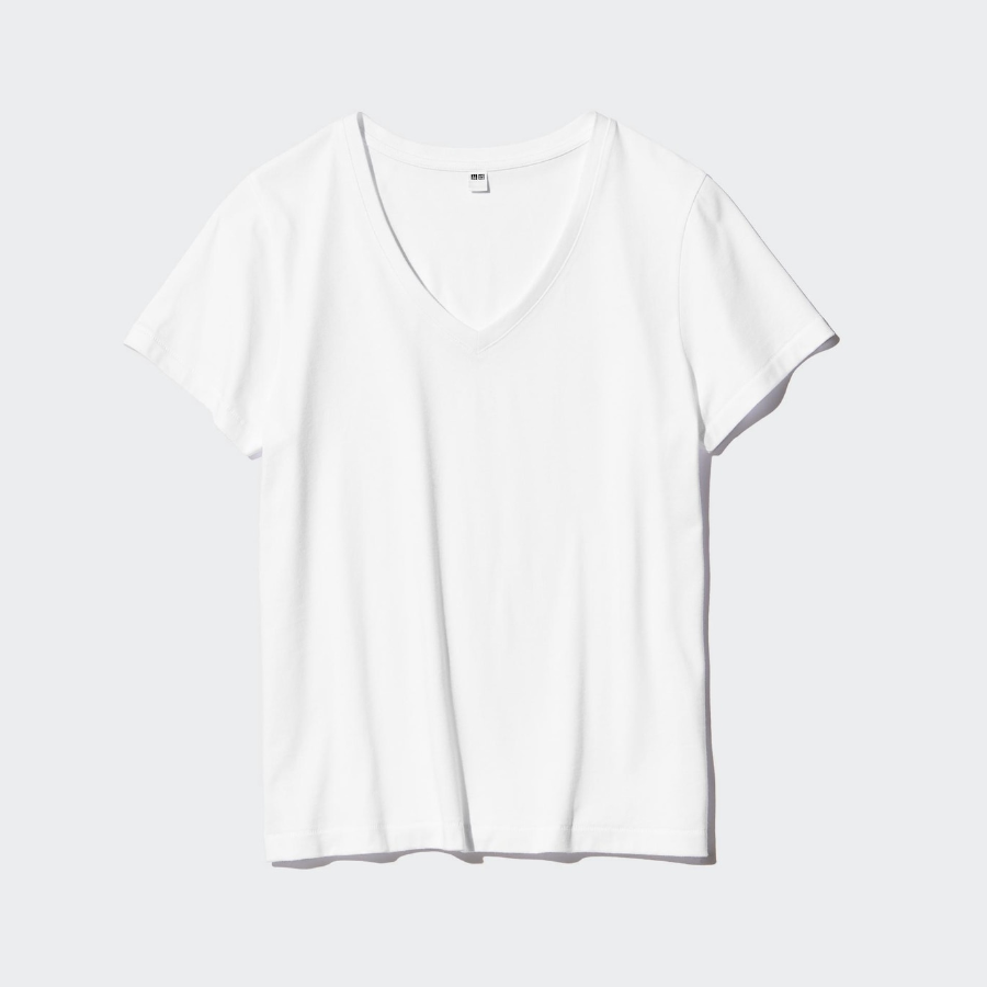 Uniqlo – футболка SUPIMA COTTON V-Neck Short Sleeve T-Shirt