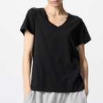 Uniqlo – футболка SUPIMA COTTON V-Neck Short Sleeve T-Shirt