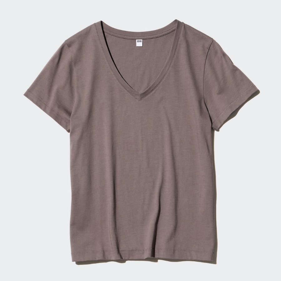Uniqlo – футболка SUPIMA COTTON V-Neck Short Sleeve T-Shirt